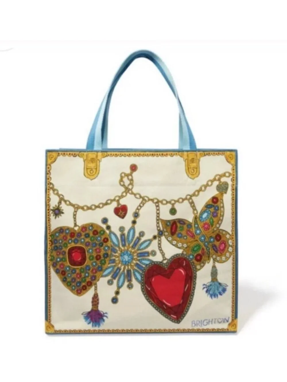 Brighton Glittering Love Canvas Tote Bag